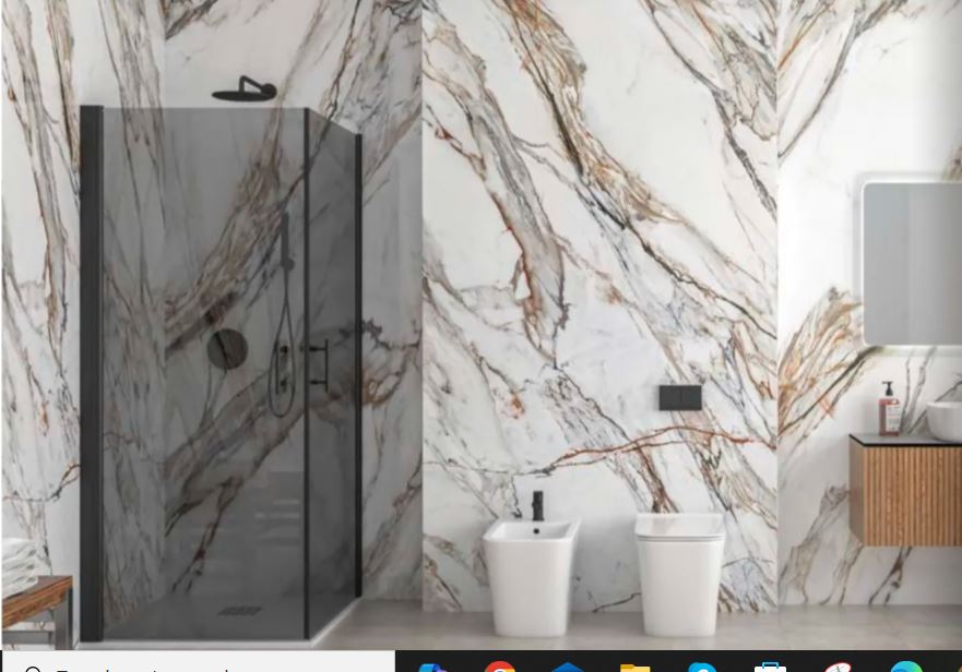 Karag кабина 90x90x200см, димирано стъкло 6мм, профил черен
