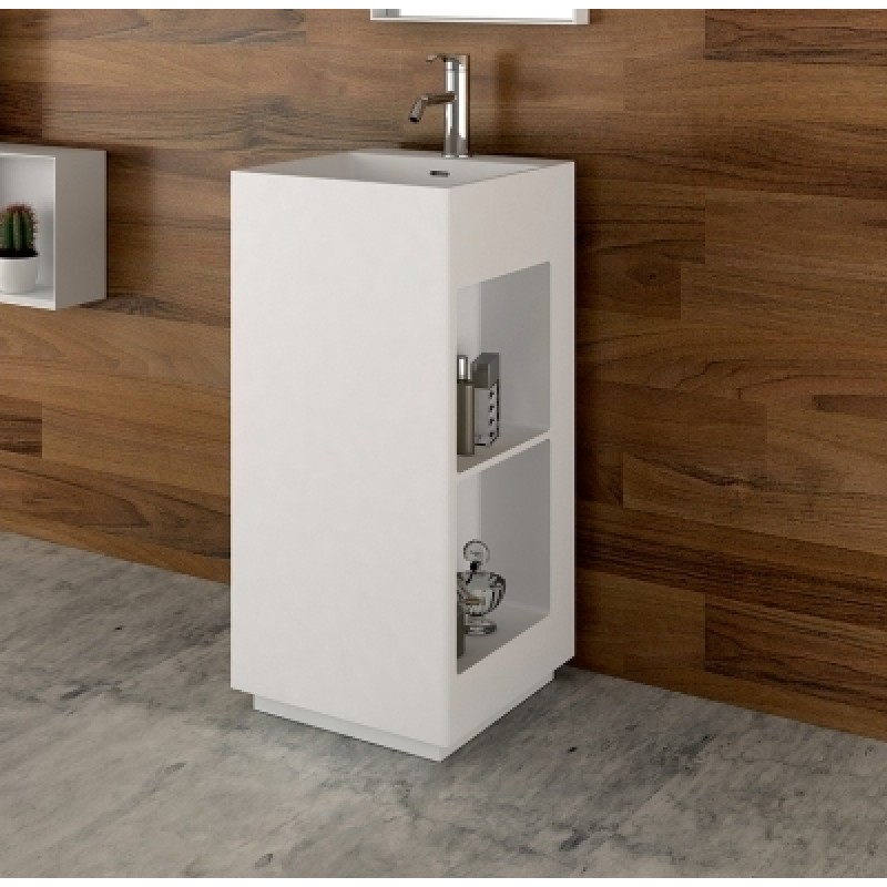 Умивалник от материал iStone Solid Surface, Размер: 42x45x90см, без сифон