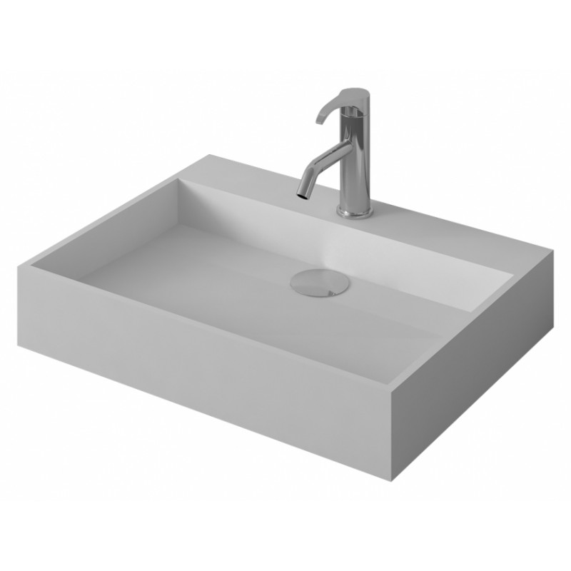 Умивалник от материал iStone Solid Surface, размер 57.5x46см, без сифон