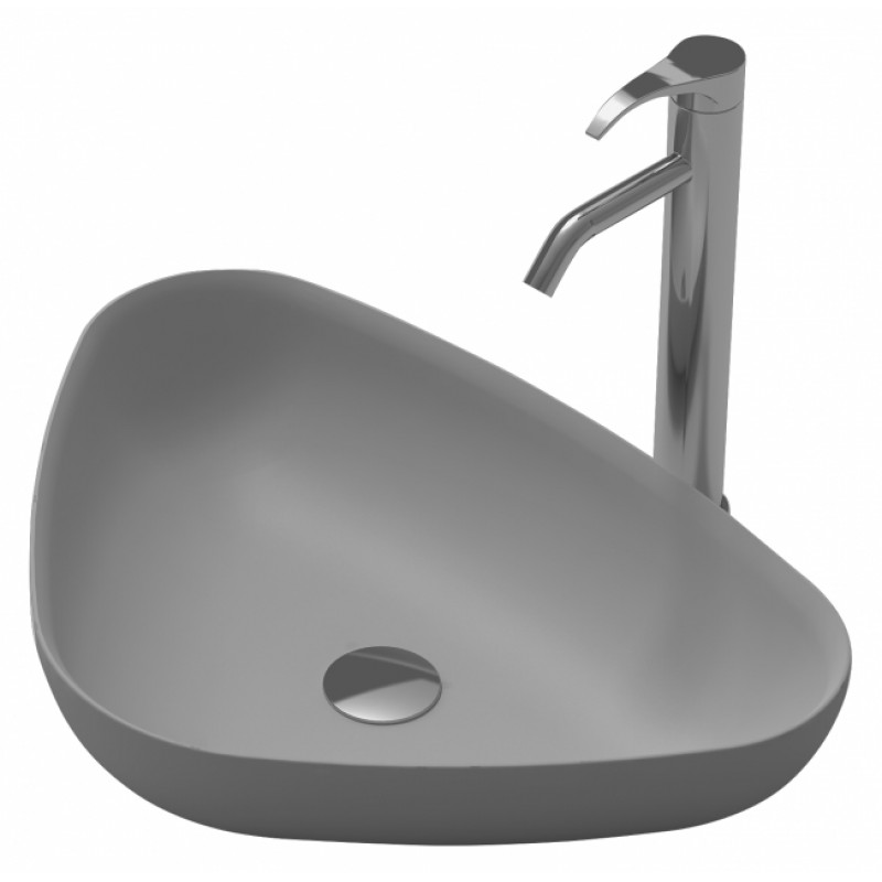 Умивалник от материал iStone Solid Surface, размер 60x42см, без сифон