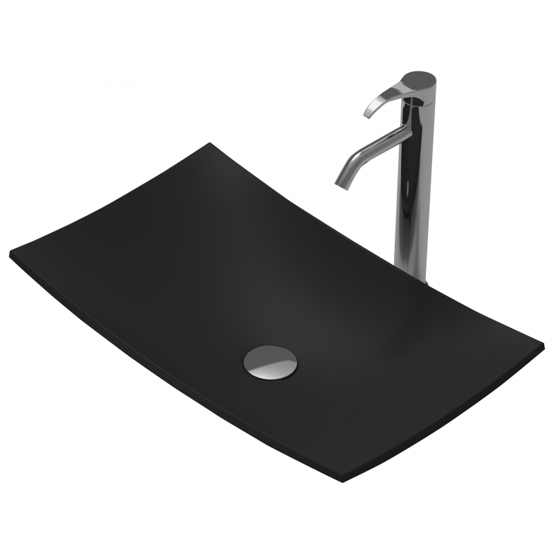 Умивалник от материал iStone Solid Surface, размер 64x38см, без сифон