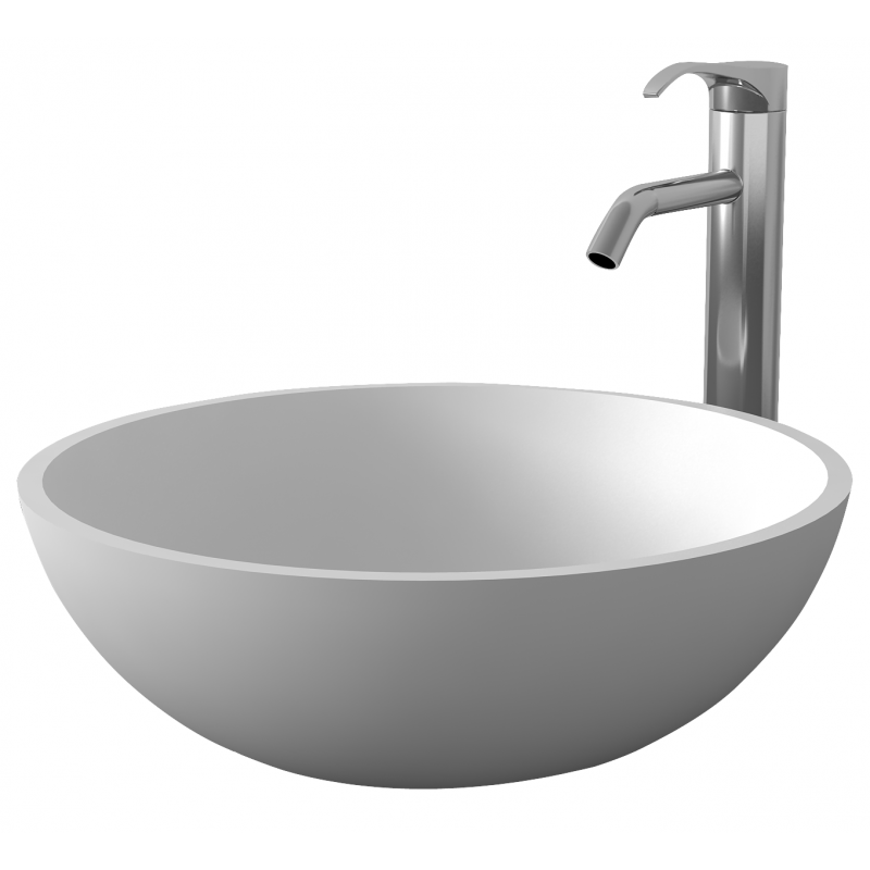 Умивалник от материал iStone Solid Surface, размер 40x13см, без сифон