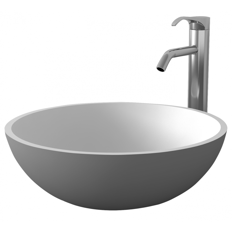 Умивалник от материал iStone Solid Surface, размер 40x13см, без сифон
