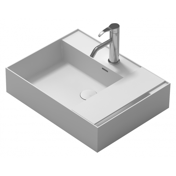 Умивалник от материал iStone Solid Surface, размер 60x46x16см, без сифон
