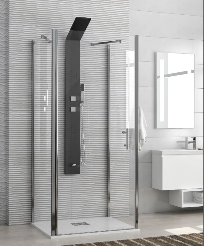 Karag кабина 90x90x190см, прозрачно стъкло 6мм, профил хром