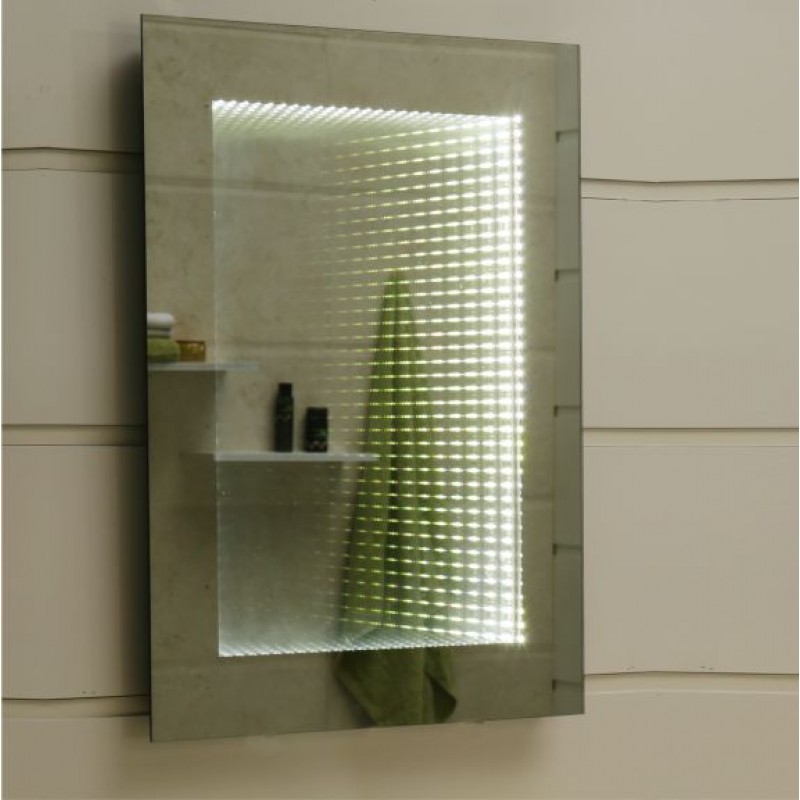 Огледало за баня с вградено LED осветление, размер: 50x70см, 6500K, TOUCH SCREEN