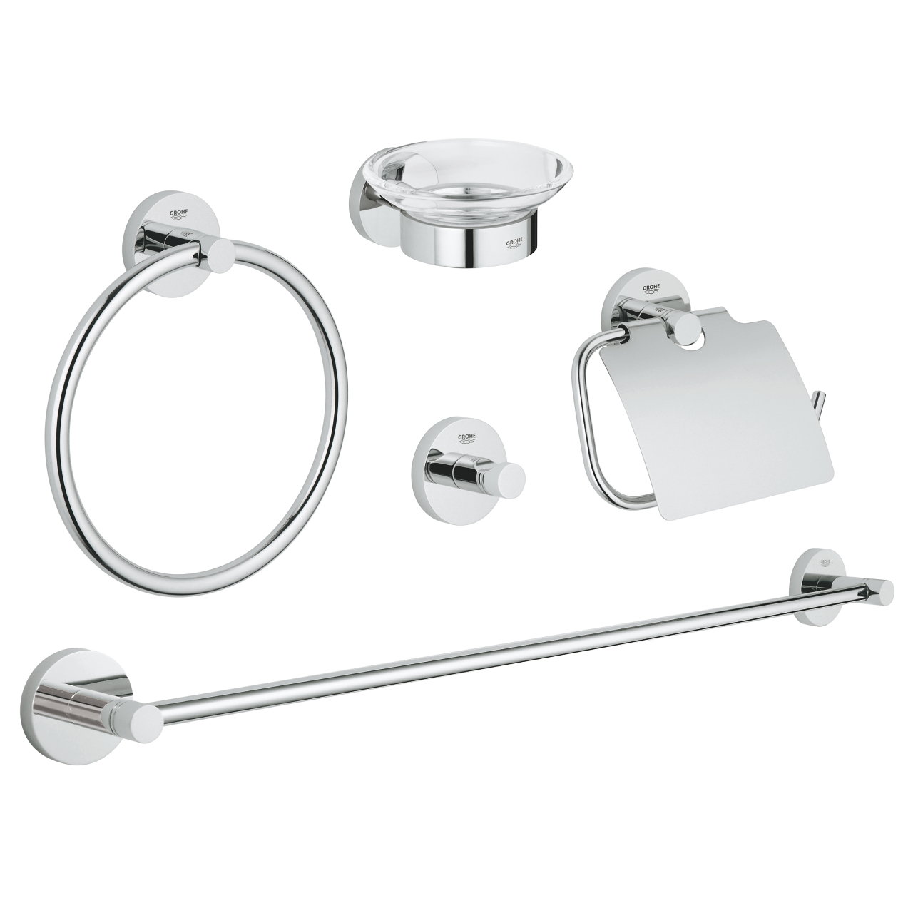 GROHE Essentials Комплект аксесоари за баня 5 в 1