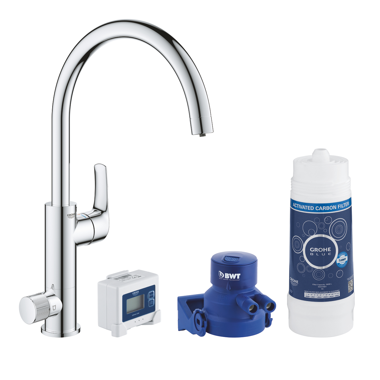 GROHE Blue Pure Eurosmart Кухненски смесител с филтър, комплект
