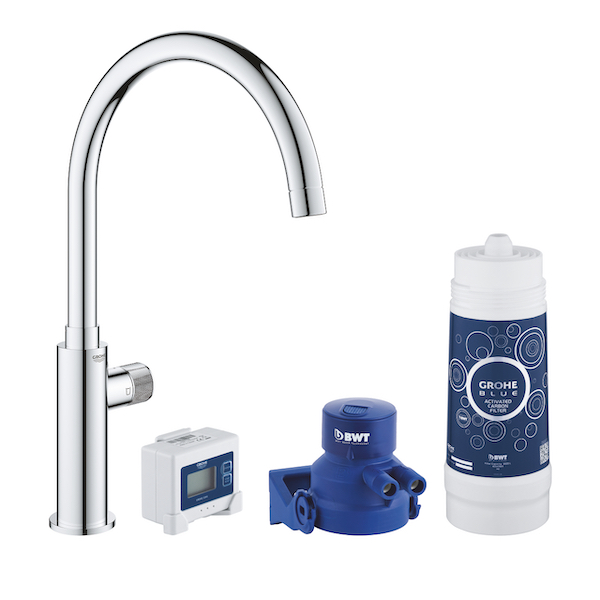 GROHE Blue Pure Mono Кухненски смесител с филтър, комплект