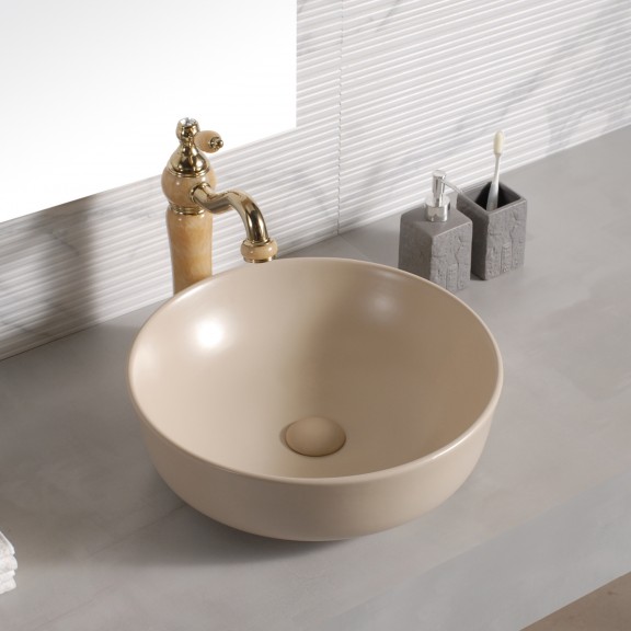 Порцеланов умивалник ICB 875BEIGE, Размер /см/ ширина /дълбочина/височина 42*42*13