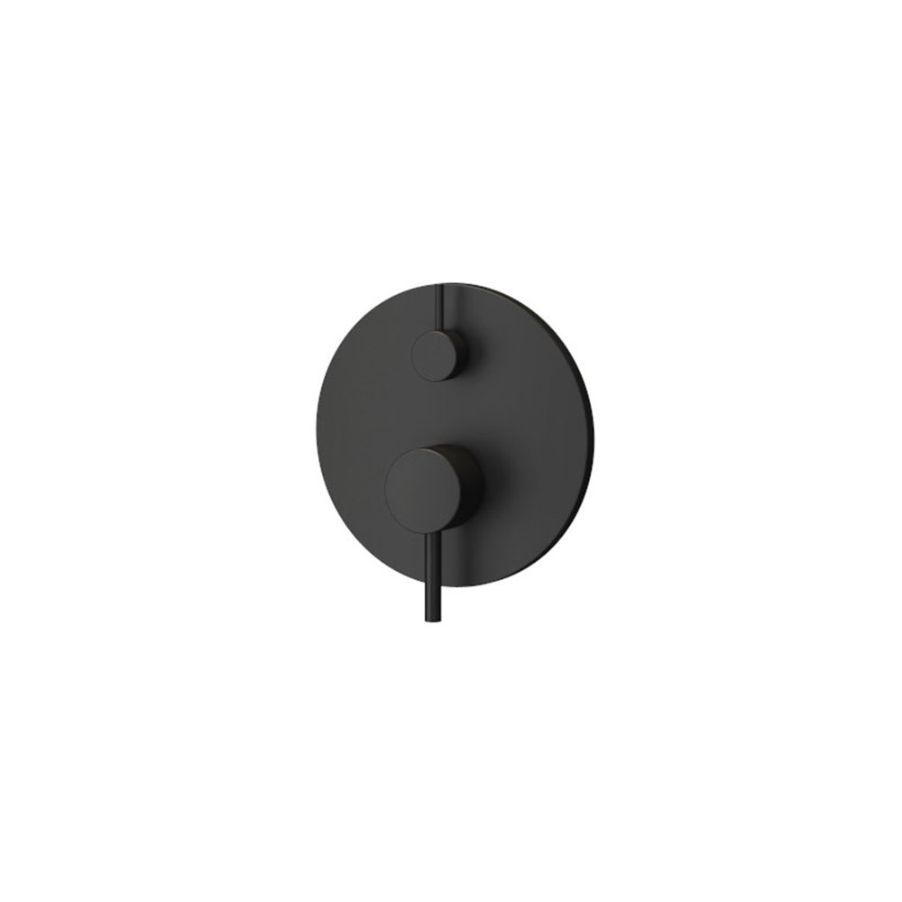 KARAG BM34F02C NERO черен смесител за вграждане за душ, с превключвател