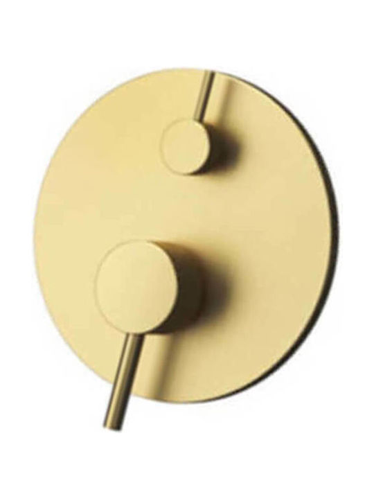 KARAG BM34F02C ORO смесител за вграждане за вана/душ, с превключвател, злато 