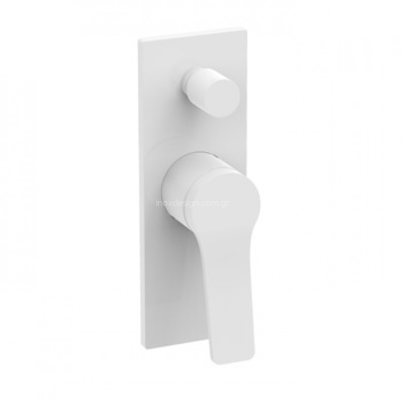 KARAG WNX248A73PH Смесител за вграждане за вана и душ за баня, бял
