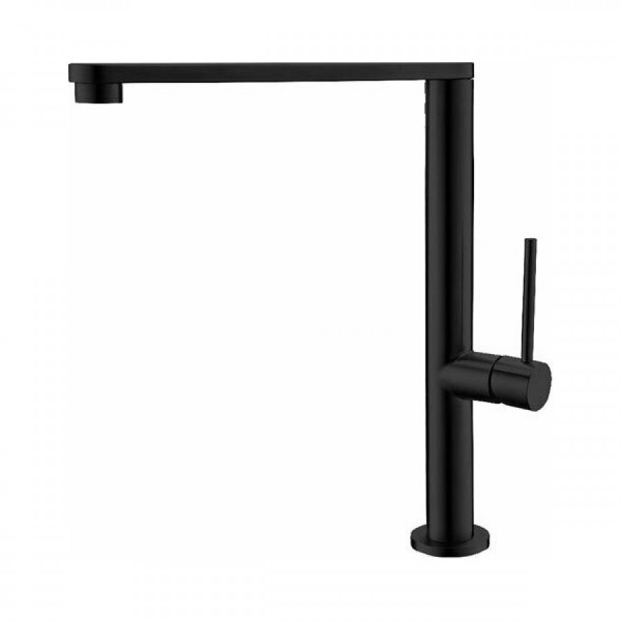 KARAG MONICA - K935 MATTE BLACK - Смесител за кухня с висок плосък чучур, черен мат