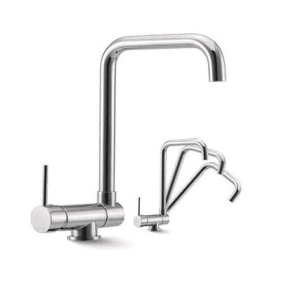 KARAG FINESTRA - K414 - Кухненски смесител с гъвкъв чучу, хром